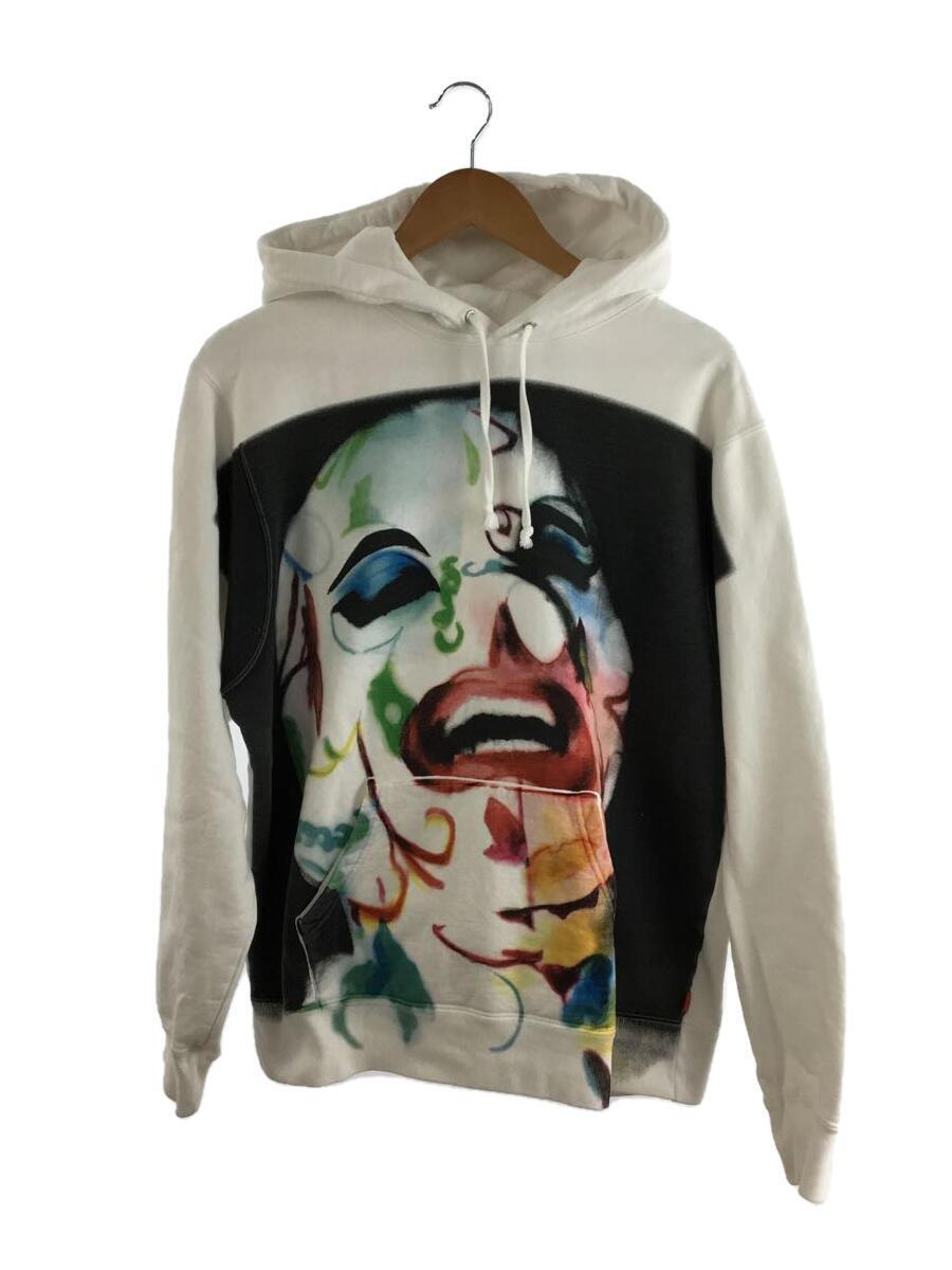 Supreme◆20SS/Leigh Bowery Airbrushed Hooded Sweat/パーカー/M/WHT/