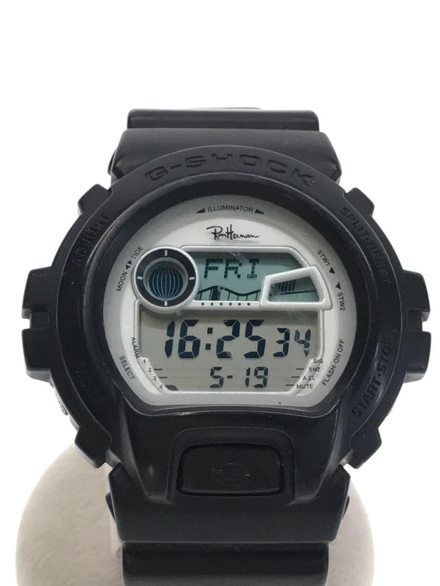 大人気新品 CASIO◇×Ron Herman/クォーツ腕時計/デジタル/ラバー