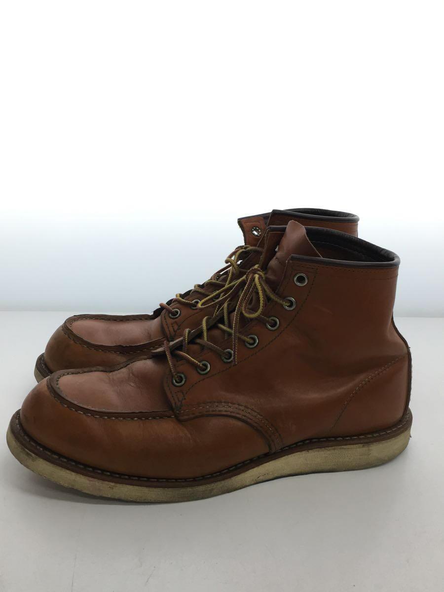 RED WING◆レースアップブーツ・6インチクラシックモックトゥ/27.5cm/CML/レザー/犬タグ/アイリッシュセッター