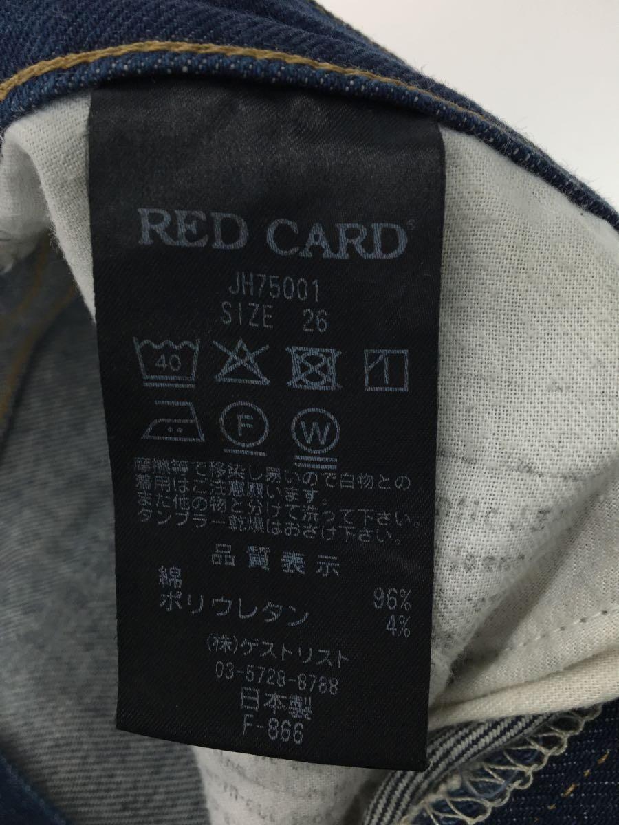 RED CARD◆ストレートパンツ/26/コットン/IDG_画像5