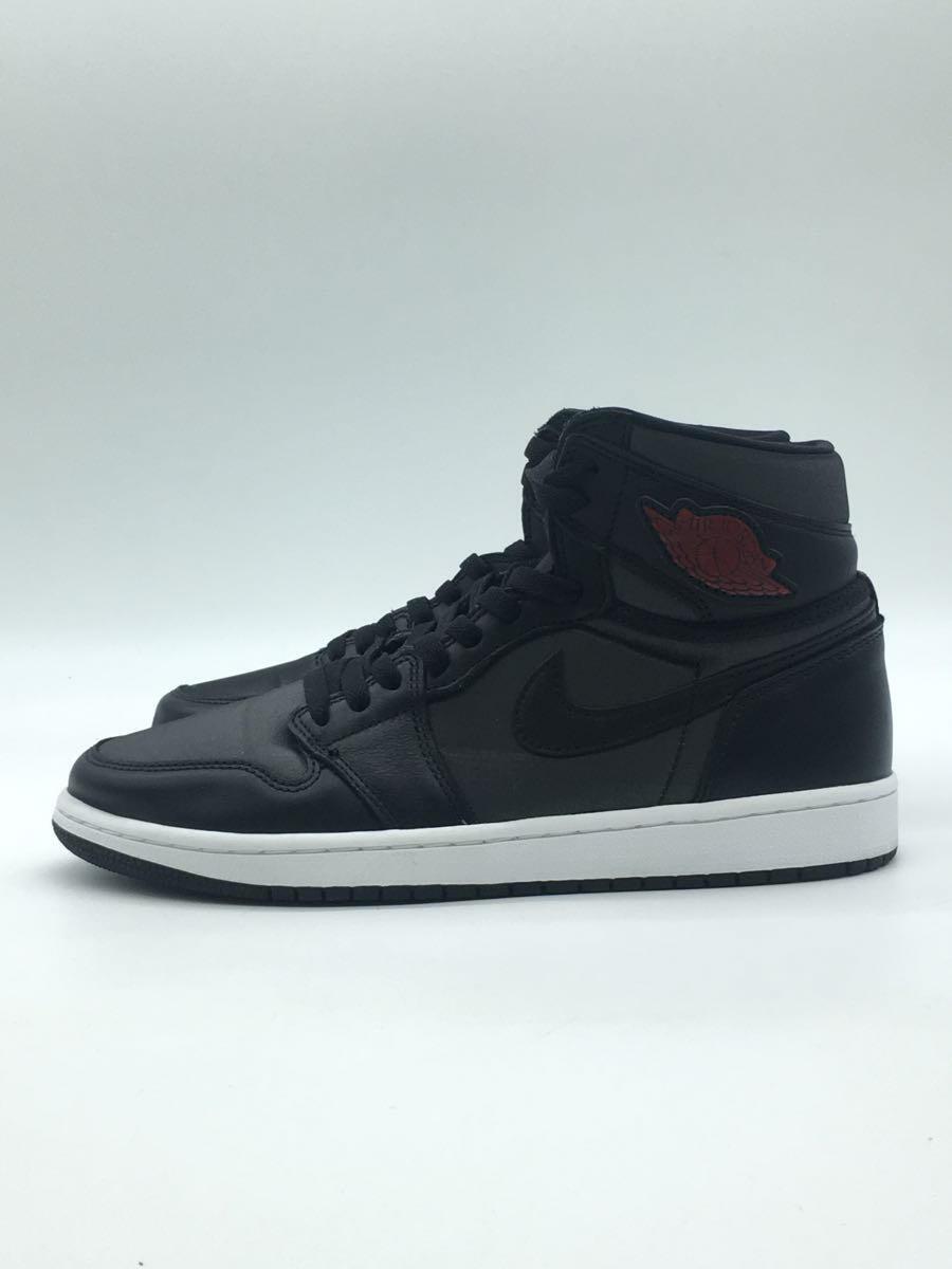 NIKE◆AIR JORDAN 1 RETRO HIGH OG/エアジョーダン1 レトロ/ブラック/555088-060/2_画像2