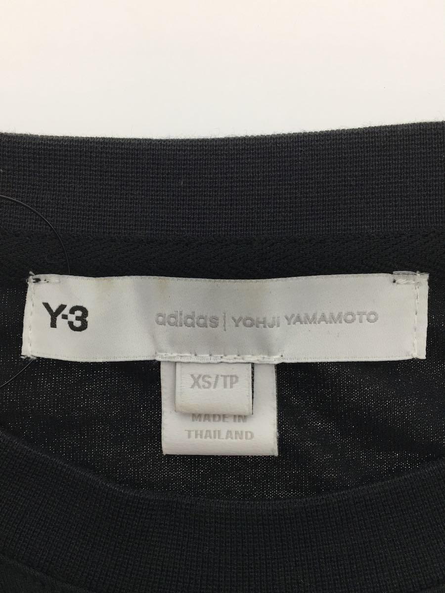 Y-3◆BOX GRAPHIC LS TEE/長袖Tシャツ/XS/コットン/ブラック/HF7071_画像3