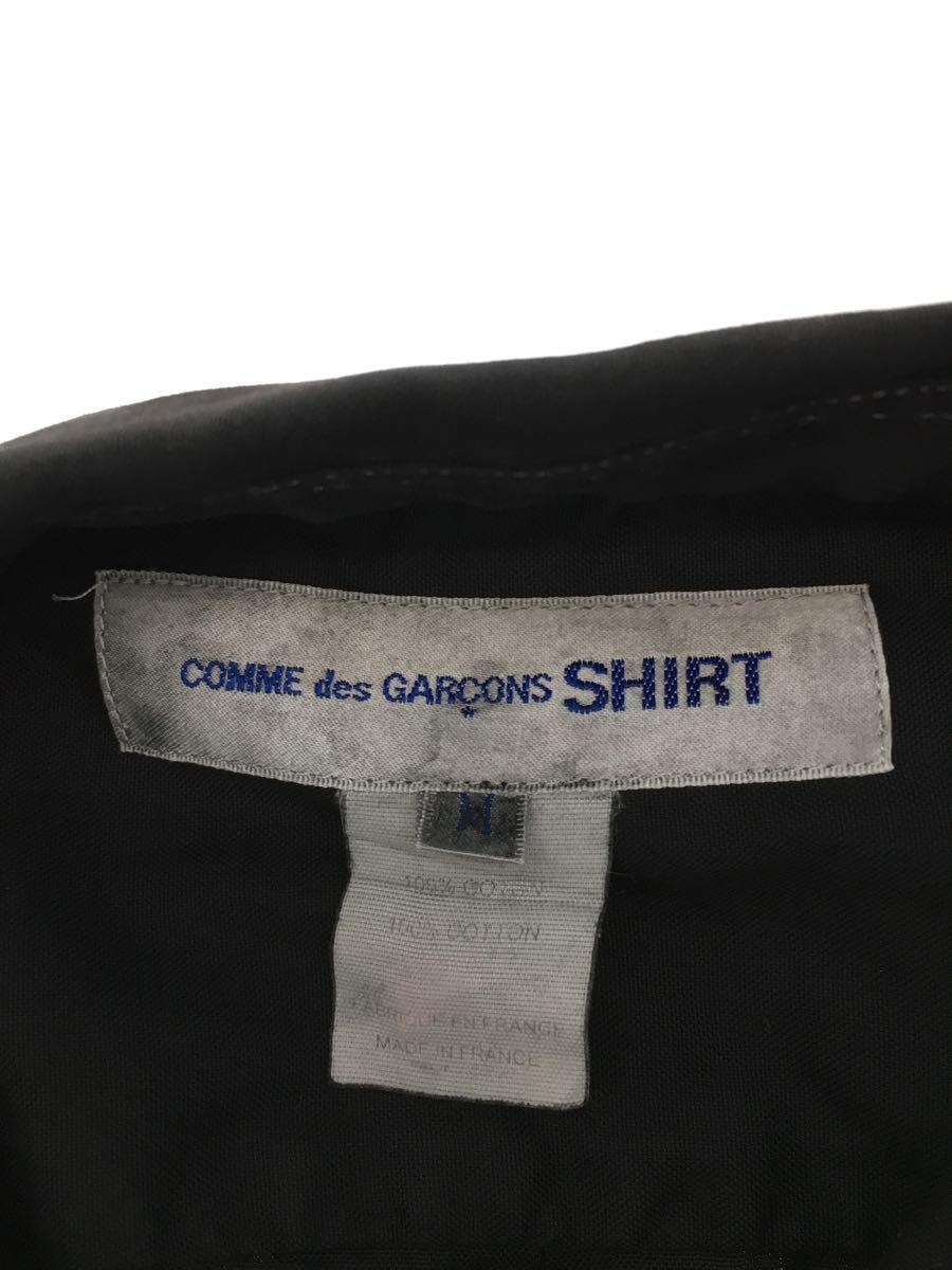 COMME des GARCONS SHIRT◆クラシックフィット/ボタンダウンシャツ/ステッチ/M/コットン/BLK/CDGS6PL_画像3