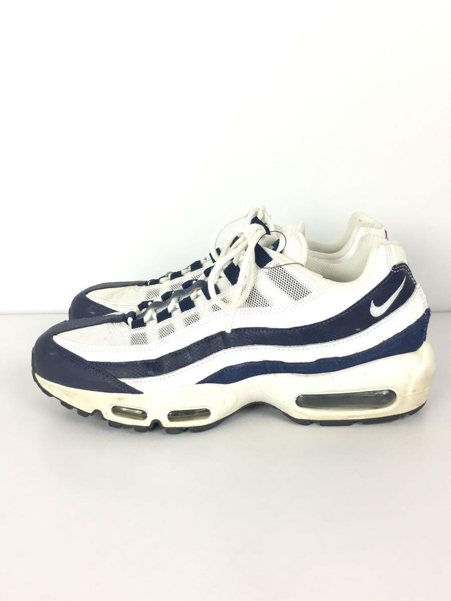 NIKE◆AIR MAX 95/ESSENTIAL/YANKEES/ローカットスニーカー/27cm/ホワイト/CI3705-400