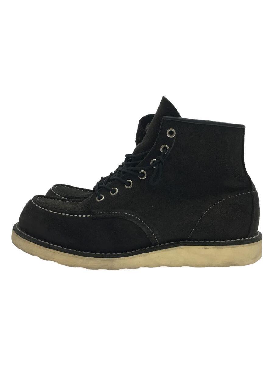 RED WING◆レースアップブーツ/US7.5/BLK/8874