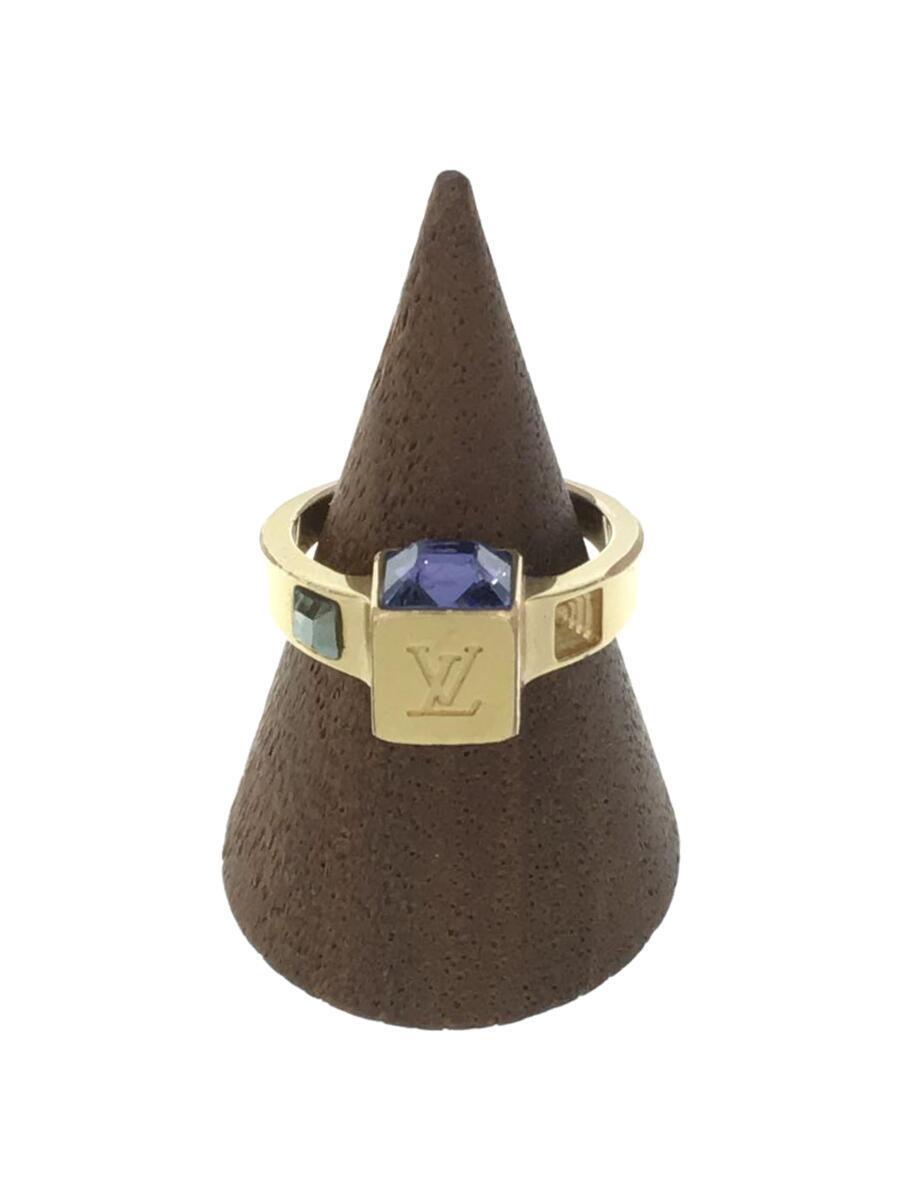 経典 LOUIS VUITTON◇バーグ・ギャンブル_BLU/メッキ/6号/カラー その他