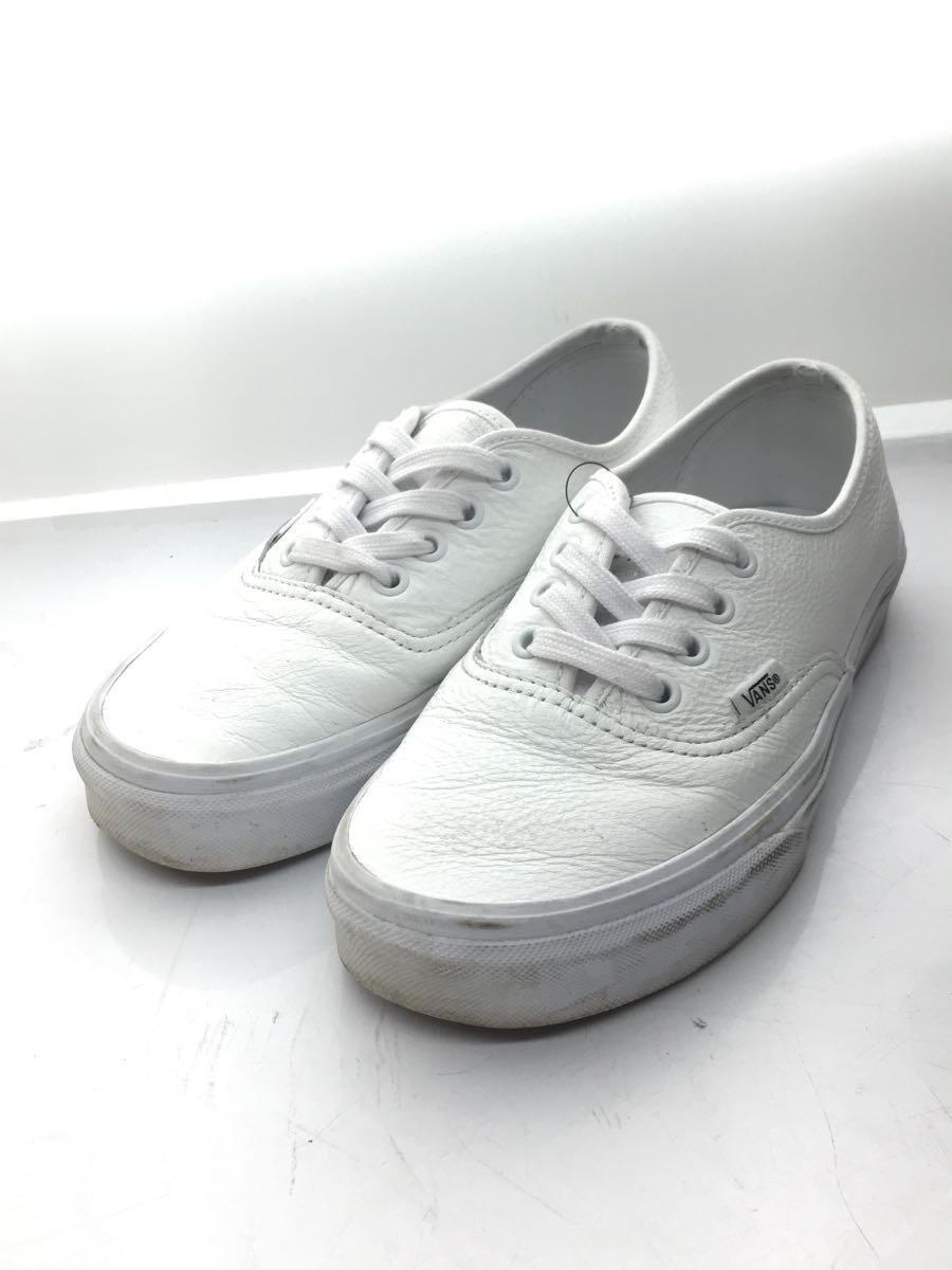 VANS◆ローカットスニーカー/23.5cm/WHT/レザー_画像2