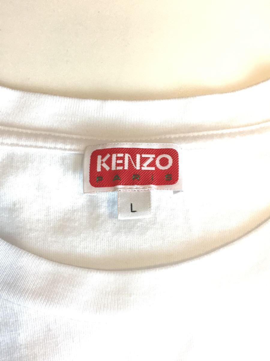 KENZO◆Tシャツ/L/コットン/WHT/FC65TS4144SG_画像3