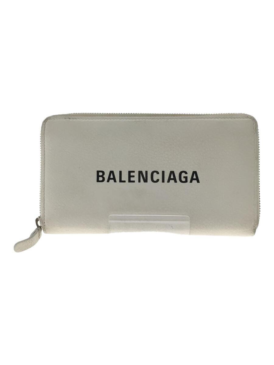 超熱 BALENCIAGA◇バレンシアガ/長財布/-/WHT/メンズ/490625・9060・Y