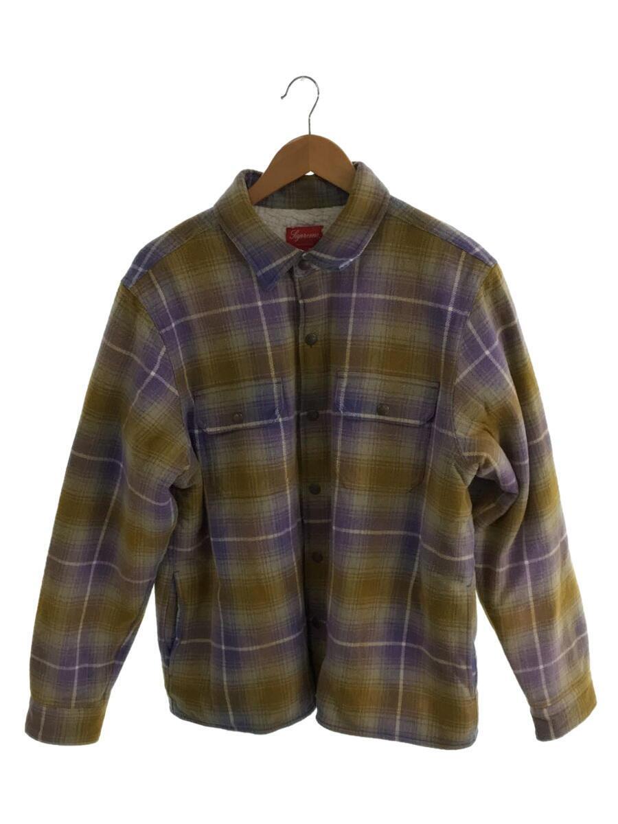 愛用 Supreme◇22AW/Shearling Shirt/M/コットン/PUP/チェック Flannel