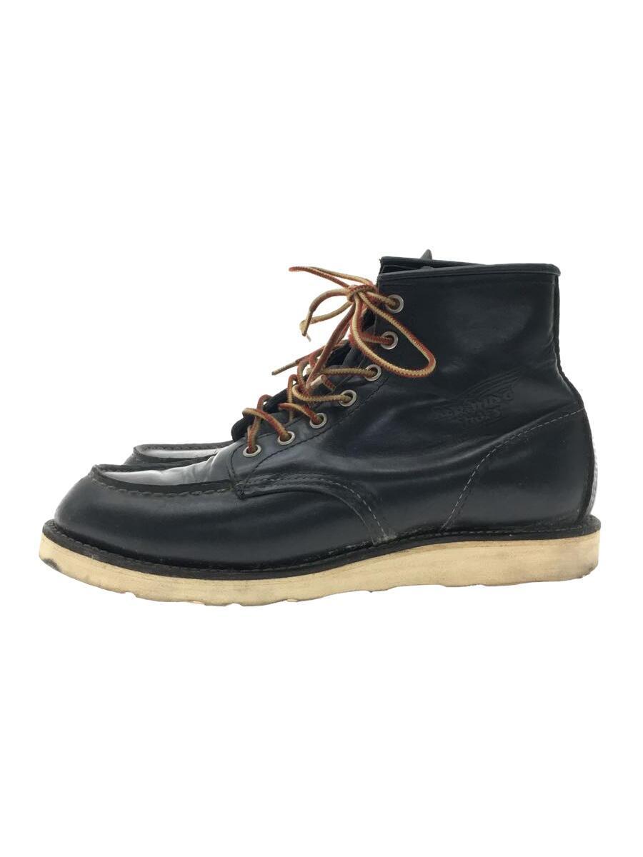 RED WING◆ブーツ/US8.5/BLK/レザー/8130