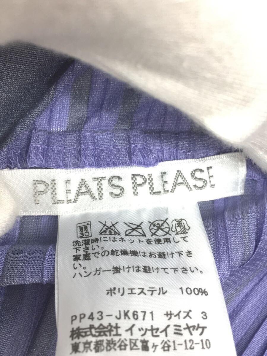 PLEATS PLEASE ISSEY MIYAKE* short sleeves blouse /3/ polyester /PUP/PP43-JK671