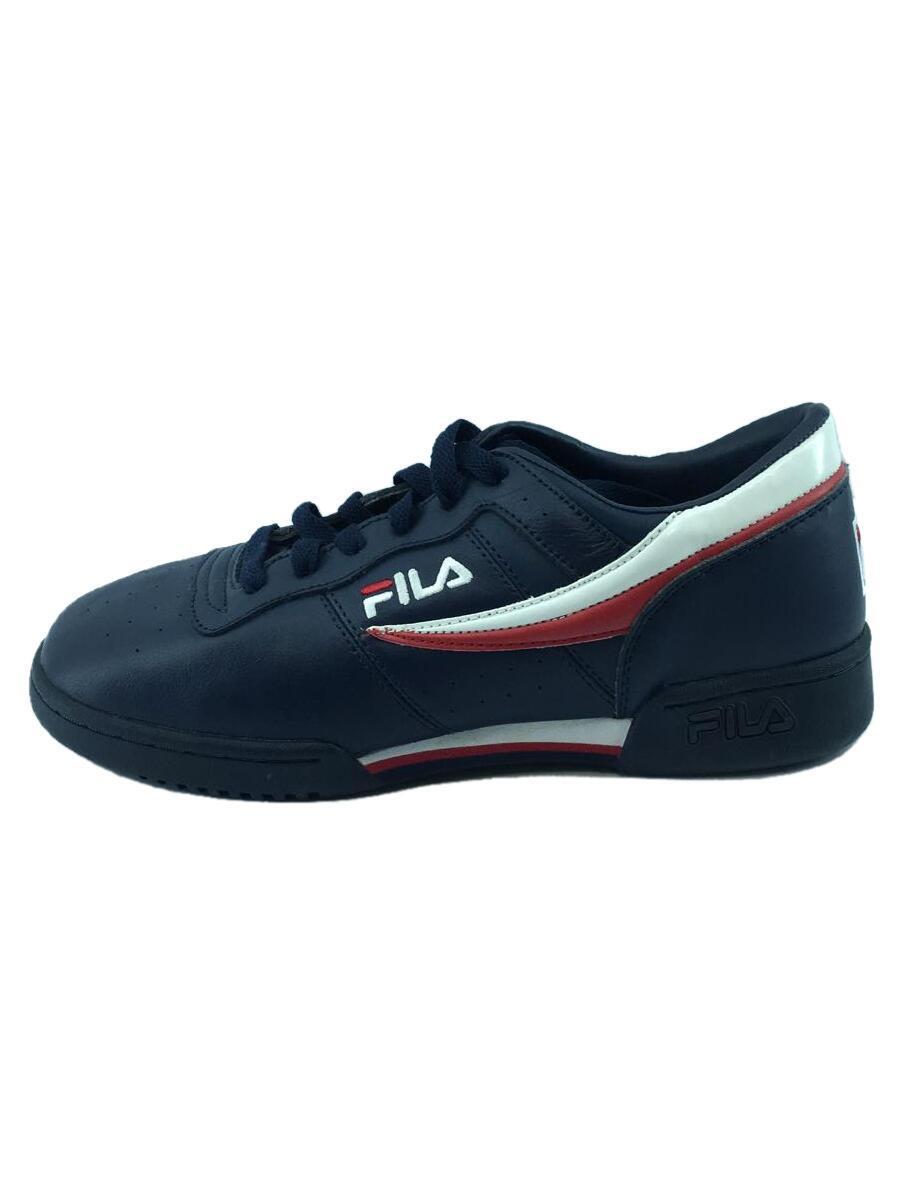 FILA◆ローカットスニーカー/US8.5/ネイビー_画像1