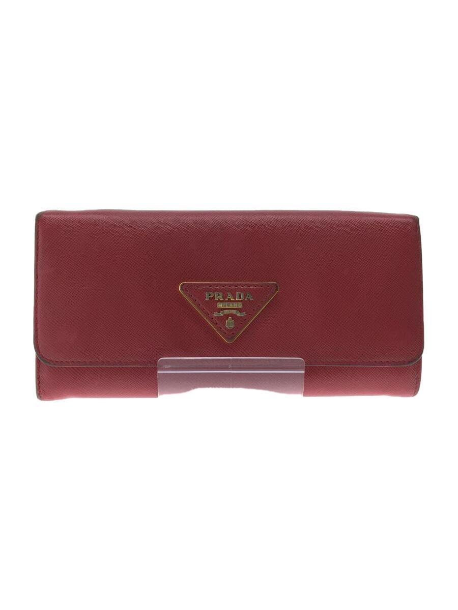 ファッションデザイナー PRADA◇長財布/PVC/ピンク/レディース その他