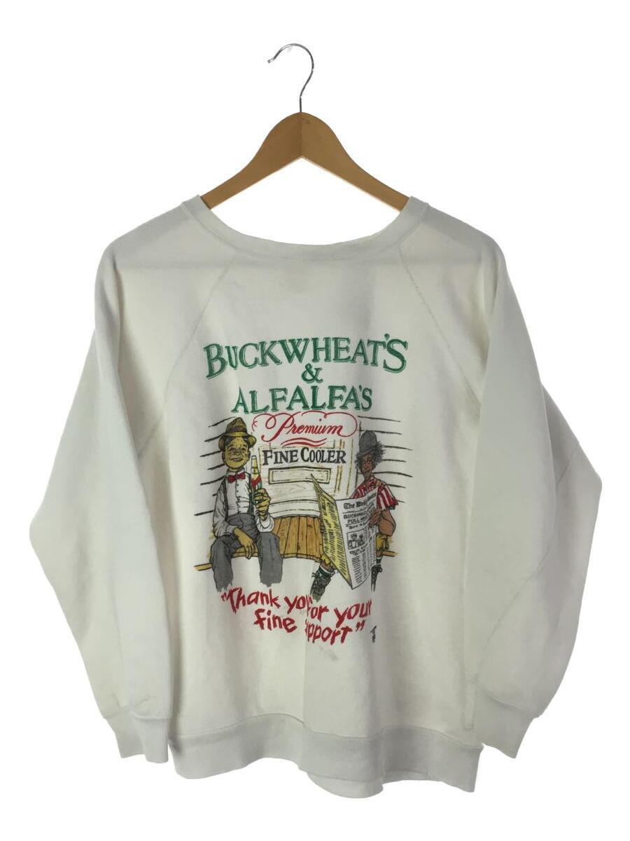 buckwheats & alfalfas/スウェット/-/コットン/WHT