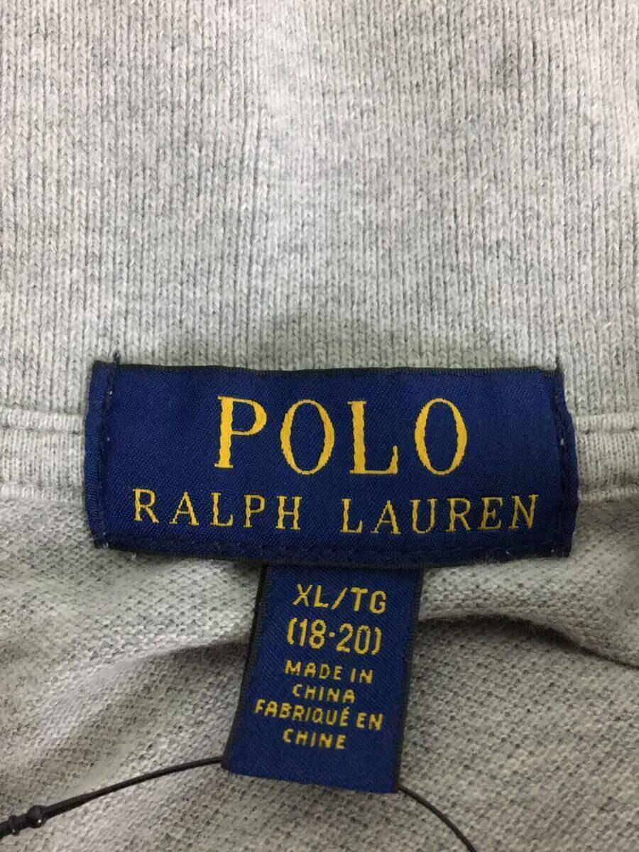 POLO RALPH LAUREN◆ポロシャツ/XL/コットン/グレー/ポニー_画像3