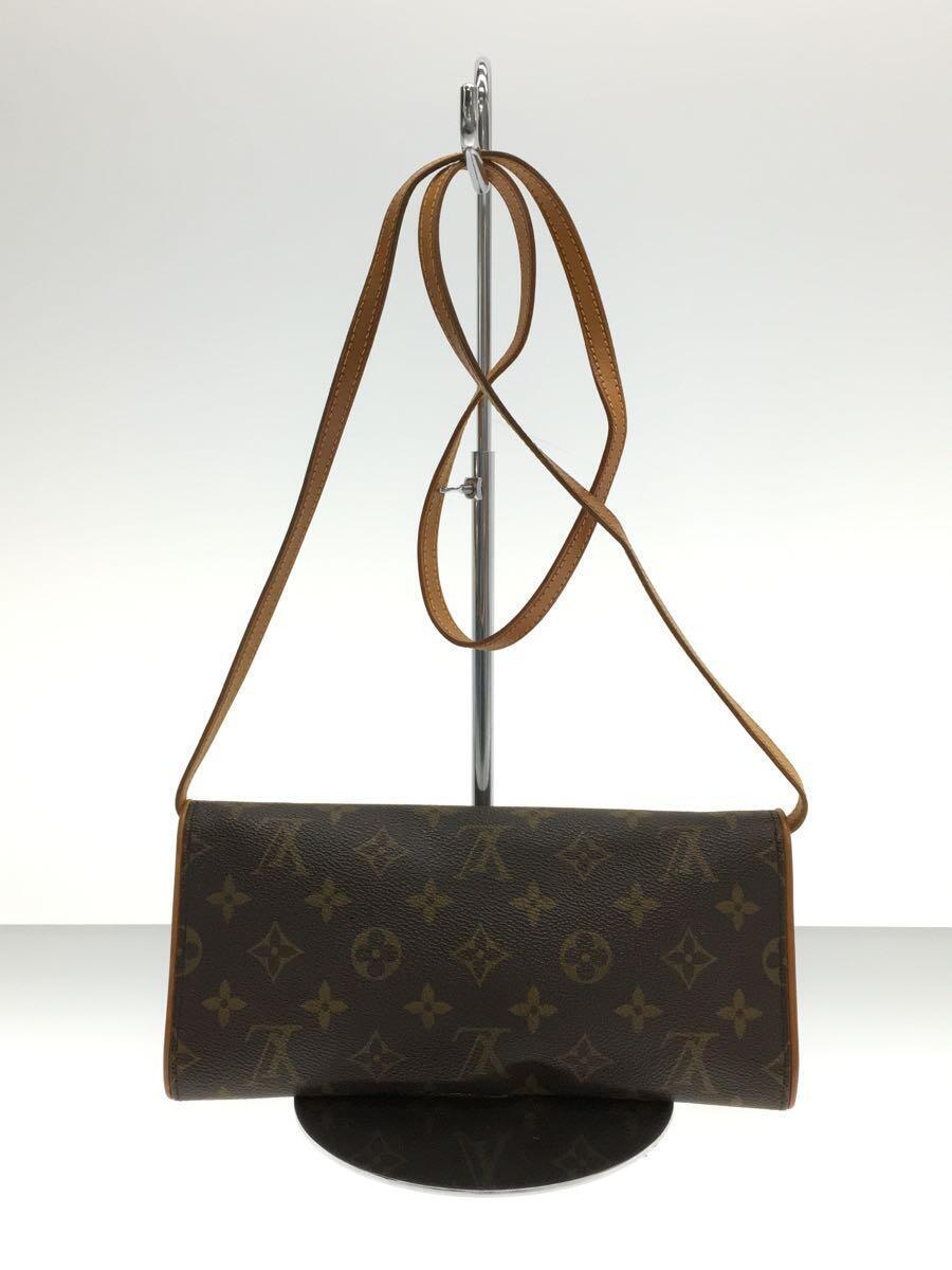 LOUIS VUITTON◆ポシェット・ツインGM_モノグラム_BRW/PVC/BRW_画像3