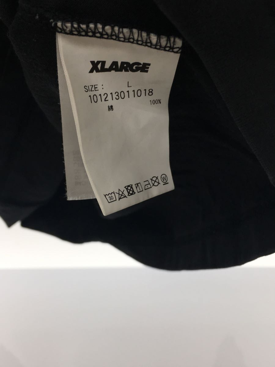 X-LARGE◆ロゴ長袖Tシャツ/L/コットン/BLK/無地/101213011018_画像5