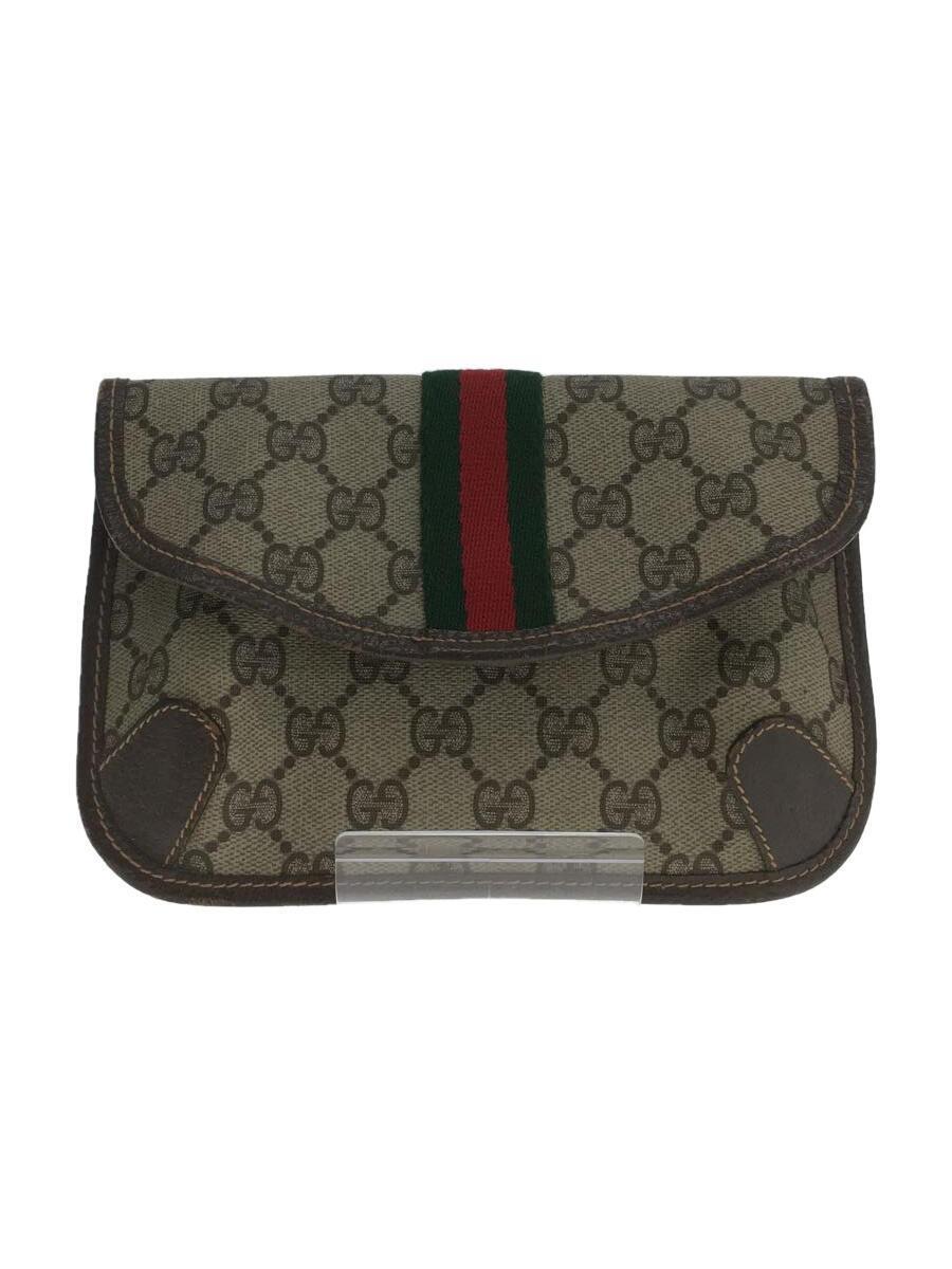 GUCCI◆クラッチバッグ/-/BRW/総柄_画像1