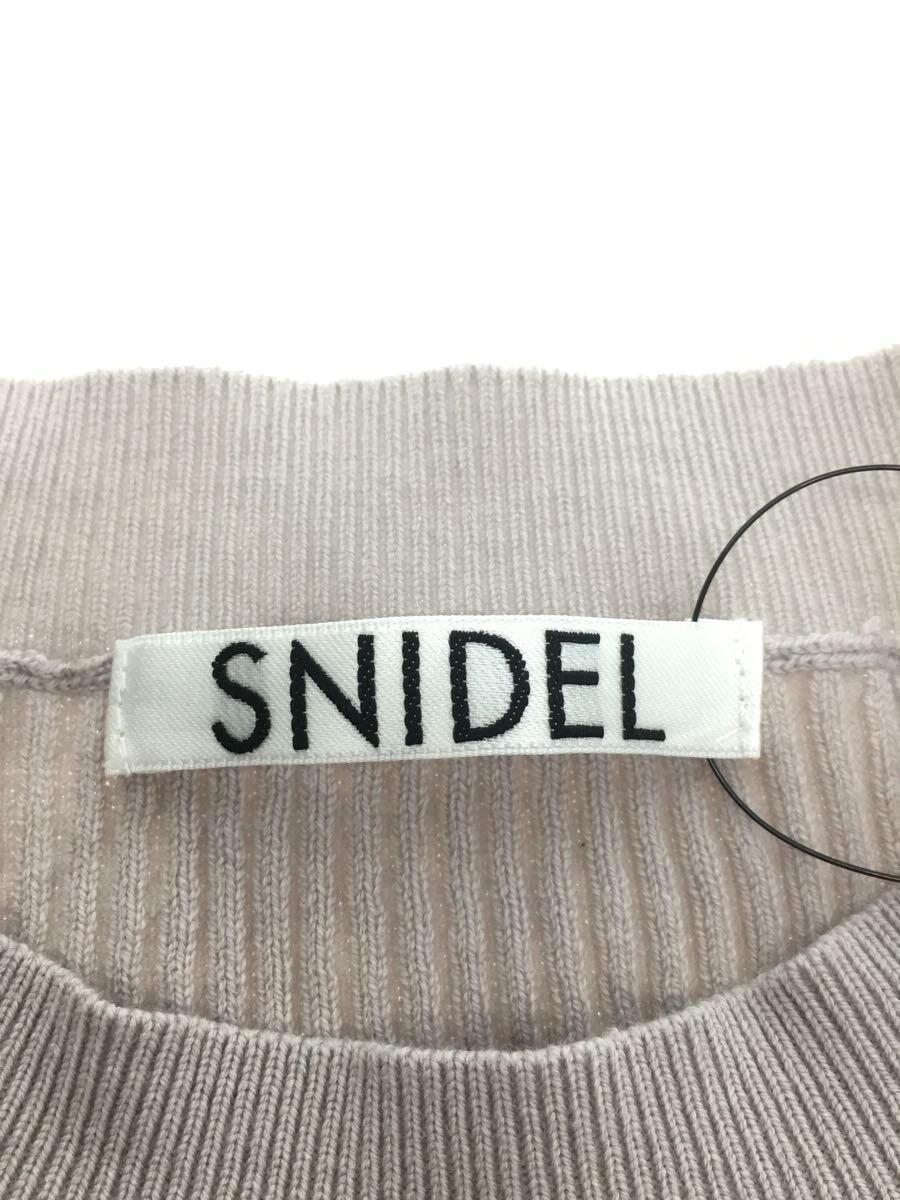 SNIDEL◆長袖ワンピース/one/コットン/GRY/無地/SWNO215054_画像3