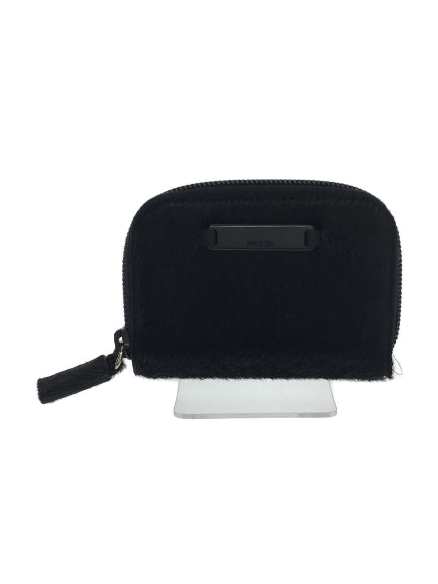 スーパーセール期間限定 PRADA◇コインケース/-/BLK/無地/レディース