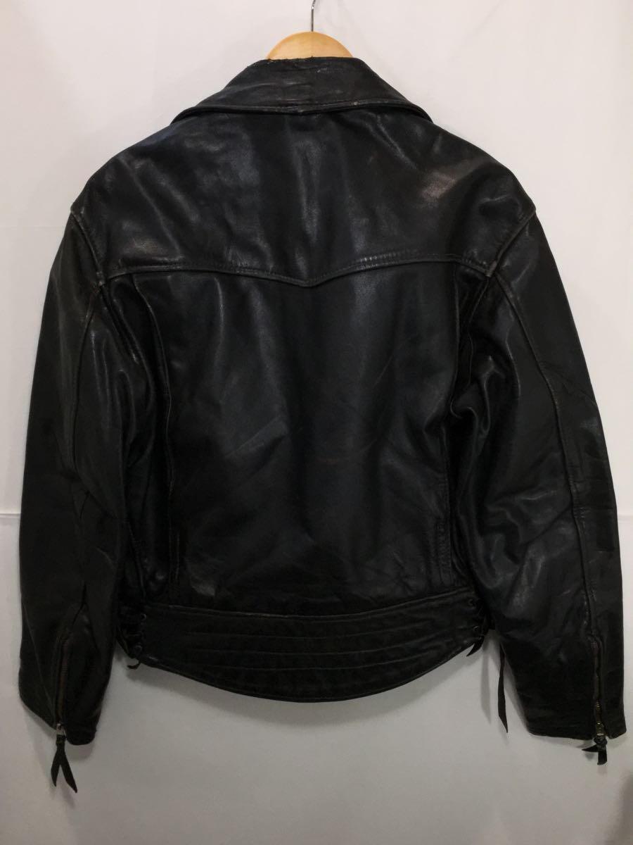 LANGLITZ LEATHERS◆70s～80s/フロントTALON ZIP/その他ZIP替え有/内側破れ有/ダブル_画像2