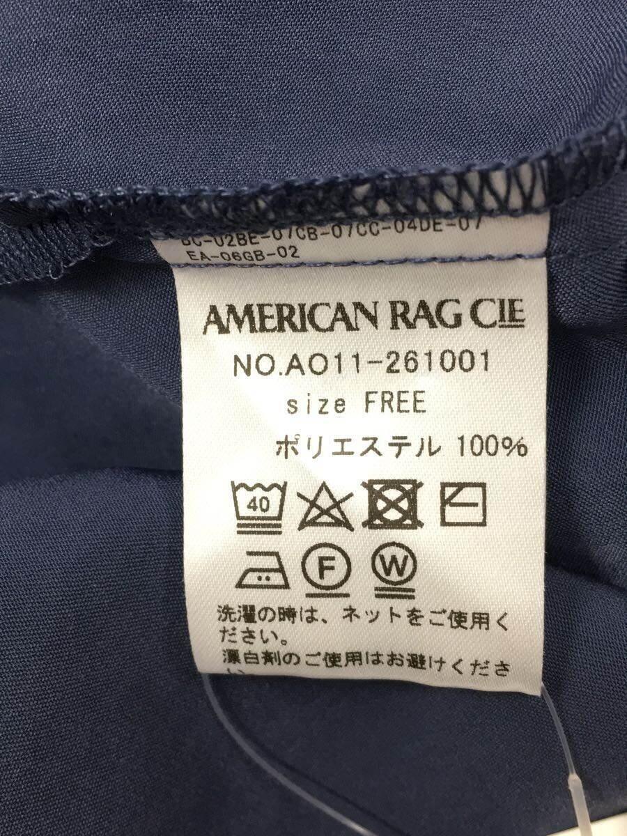 AMERICAN RAG CIE◆長袖ワンピース/FREE/ポリエステル/BLU/ao11-261001_画像4