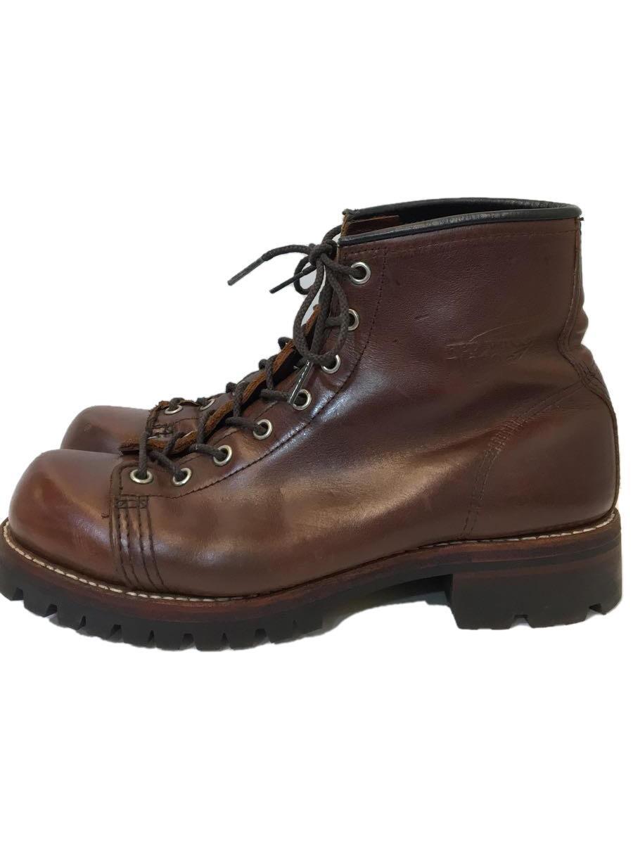 CHIPPEWA◇レースアップブーツ/US7/BRW-