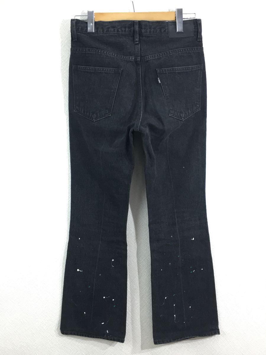 JieDa◆USED FLARE DENIM PANTS/ボトム/1/コットン/BLK_画像2