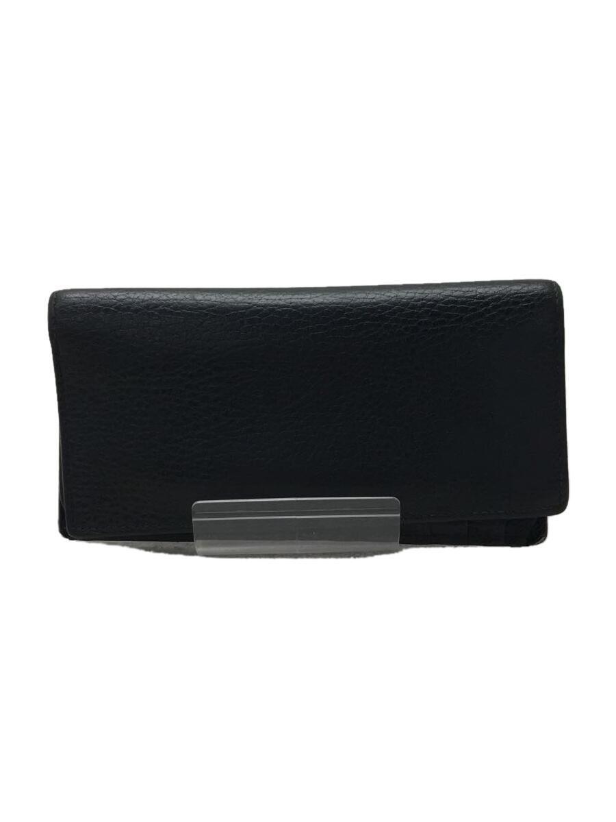 GUCCI◆2つ折り財布/-/BLK/無地/メンズ