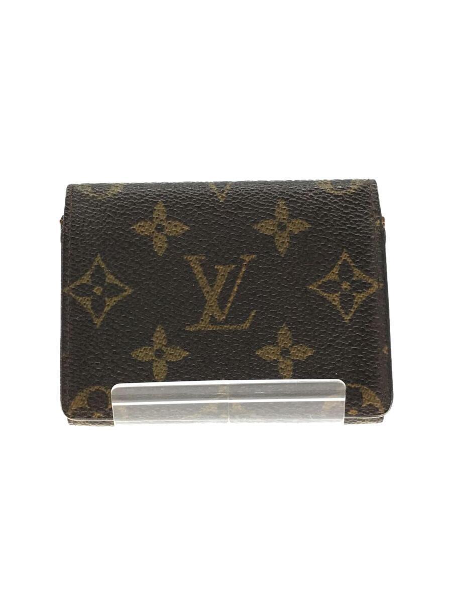 LOUIS VUITTON◇アンヴェロップ・カルトドゥヴィジット_モノグラム_BRW