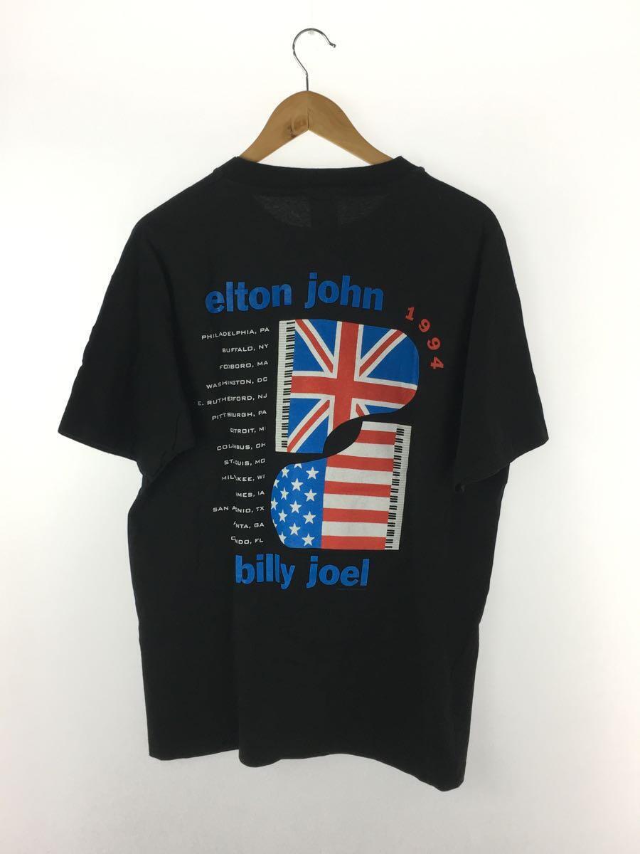 94s/elton john/billy joel/GEM/USA製/Tシャツ/XL/コットン/BLK_画像2