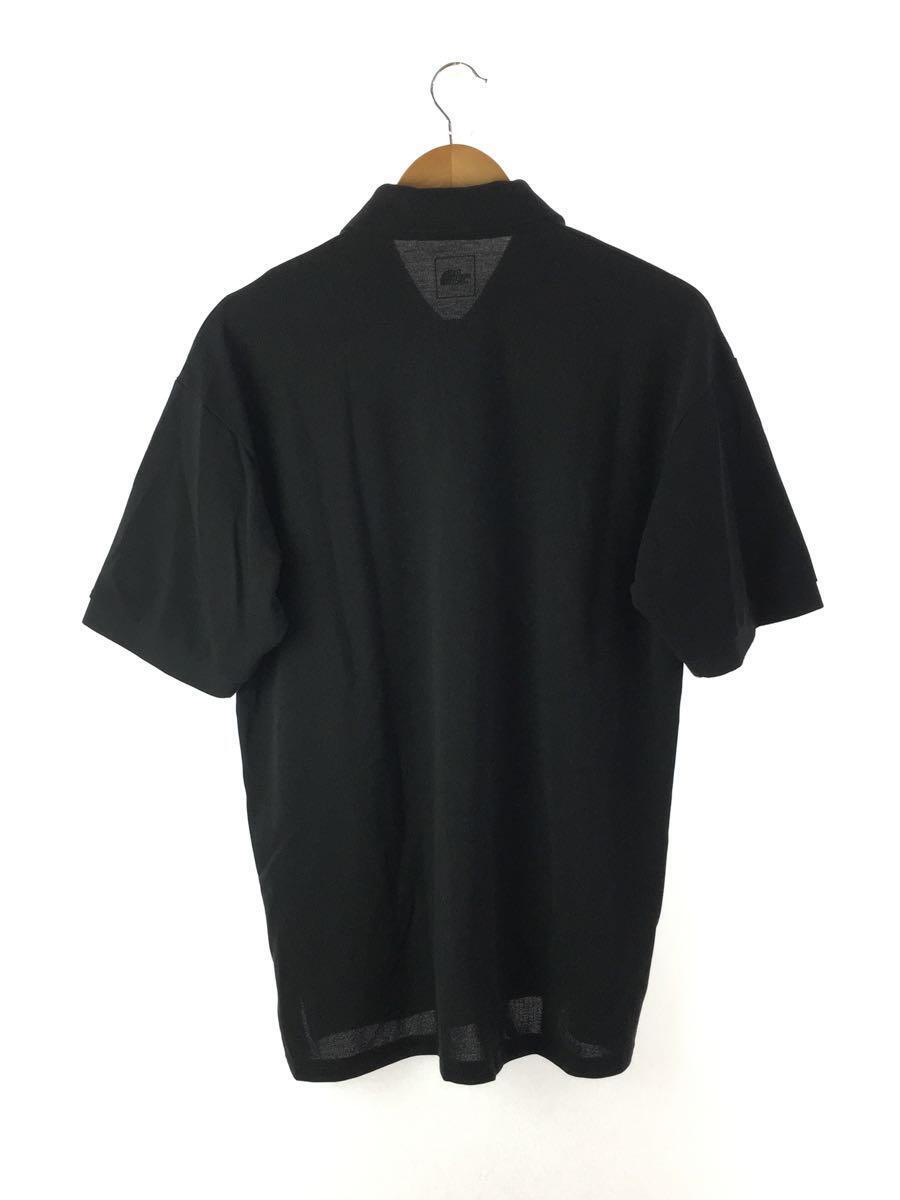 THE NORTH FACE◆S/S ANY PART POLO_ショートスリーブエニーパートポロ/L/コットン/BLK/無地_画像2