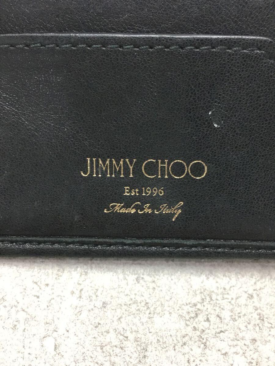 JIMMY CHOO◆使用感有/ALBANY/2つ折り財布/レザー/BLK/無地/メンズ/LTR163_画像3