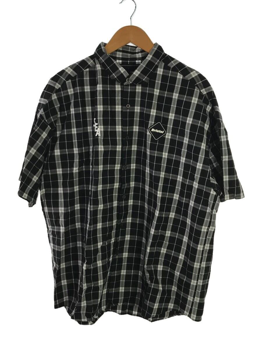 F.C.R.B.(F.C.Real Bristol)◆半袖シャツ/L/コットン/BLK/チェック/FCRB-220153/BAGGY SHIRT/22SS