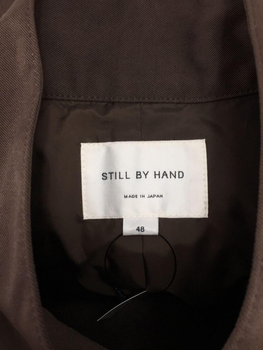 STILL BY HAND◆スティルバイハンド/CO02203/ステンカラーコート/46/ナイロン/ブラウン_画像3