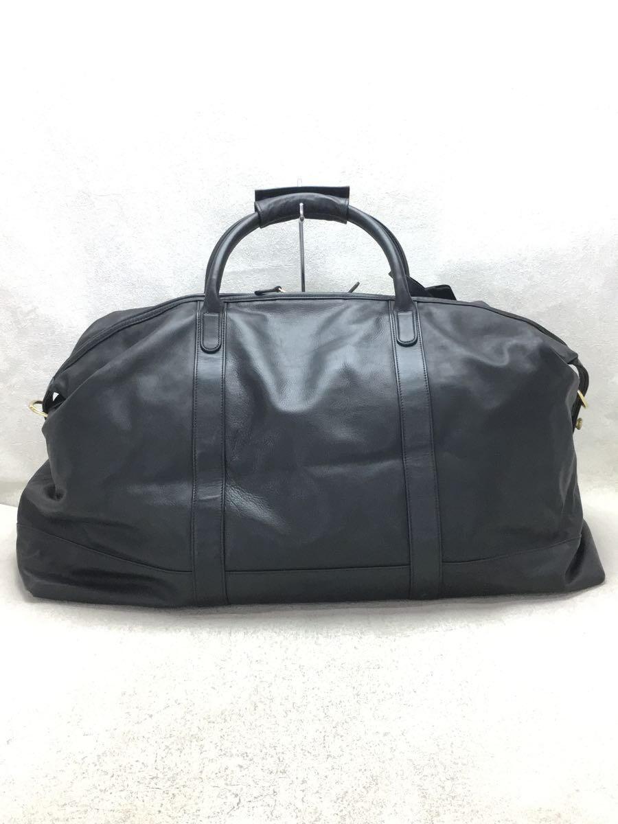 COACH◆ボストンバッグ/レザー/BLK/無地/0503_画像3