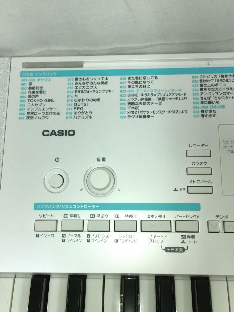 CASIO◆キーボード LK-228/光ナビゲーション/付属；譜面立て・電源コード_画像2