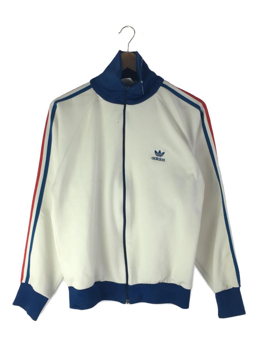 驚きの価格が実現！ adidas◇ジャージ/WHT/80s前期/デサント/ジップ