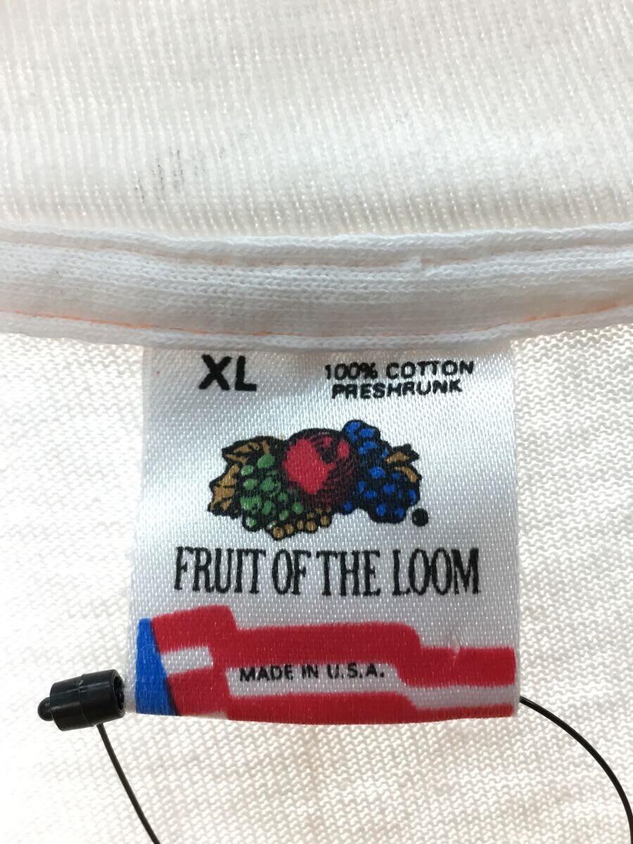 FRUIT OF THE LOOM◆モネ/アートT/90s/Tシャツ/XL/コットン/ホワイト_画像3