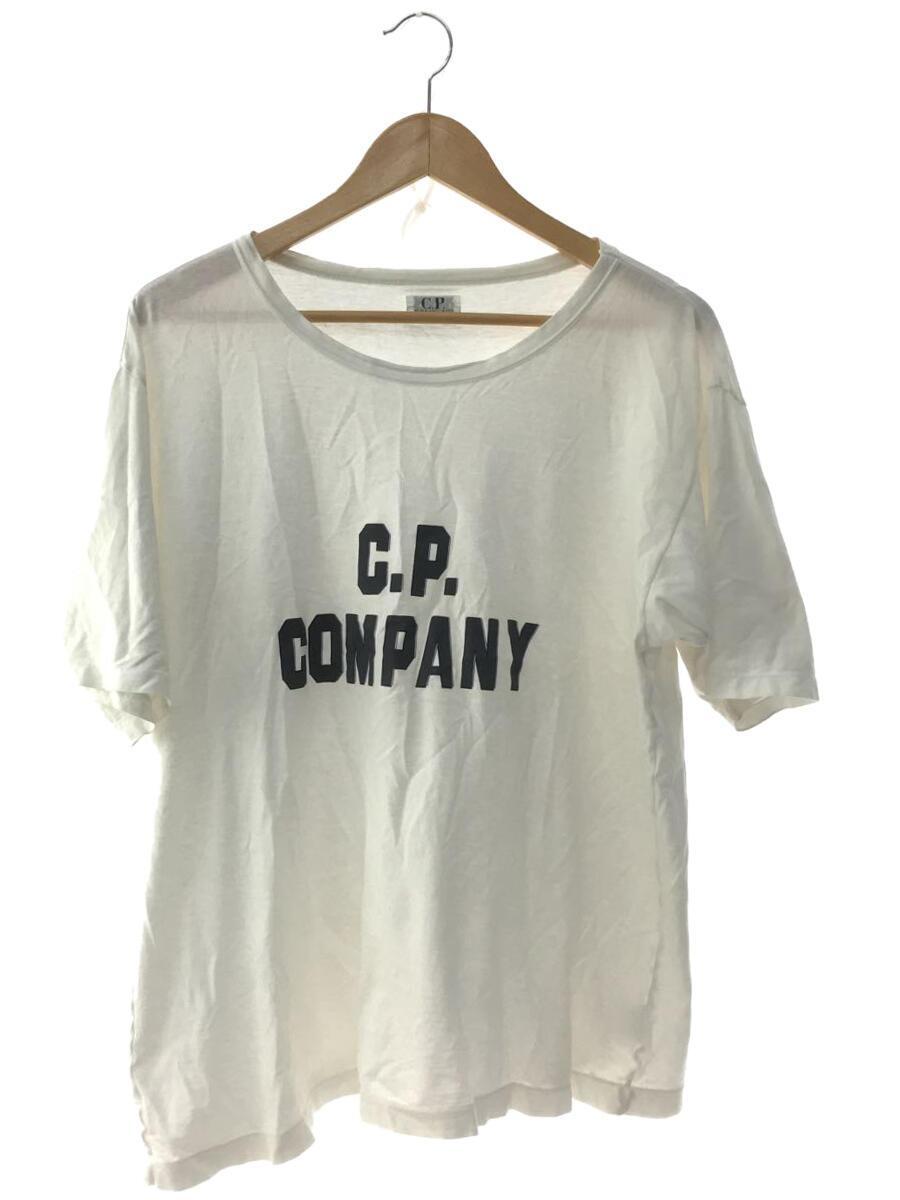 C.P.COMPANY◆90s/シングルステッチ/ロゴプリント/日本製/made in japan/Tシャツ/4/コットン