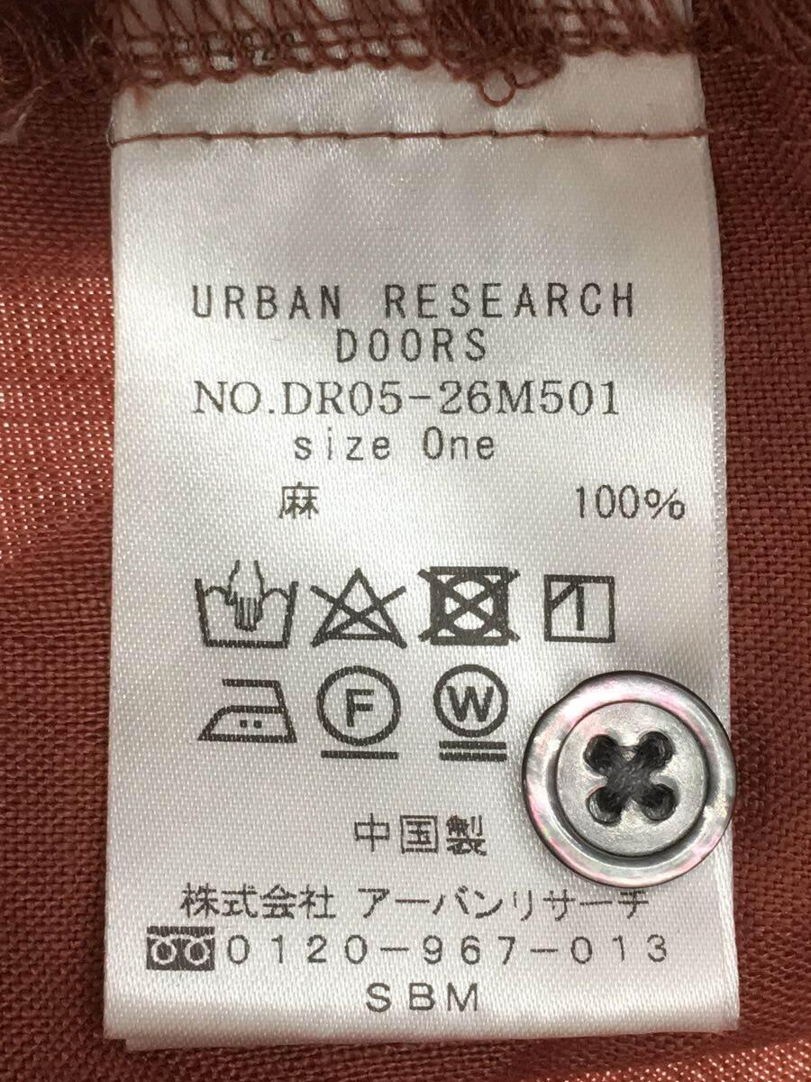 URBAN RESEARCH DOORS◆長袖ワンピース/one/リネン/無地/DR05-26M501_画像4