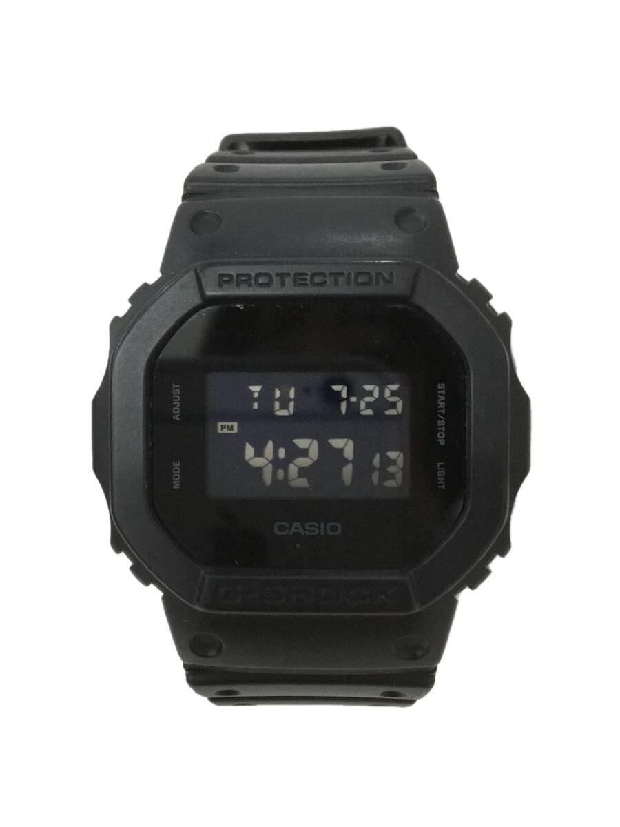 CASIO◆クォーツ腕時計/デジタル/ラバー/ブラック/DW-5600BB