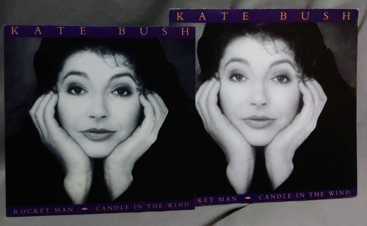 UK盤ポスタースリーブ付　ケイト・ブッシュ　Kate Bush　Rocket Man / Candle In The Wind_画像1