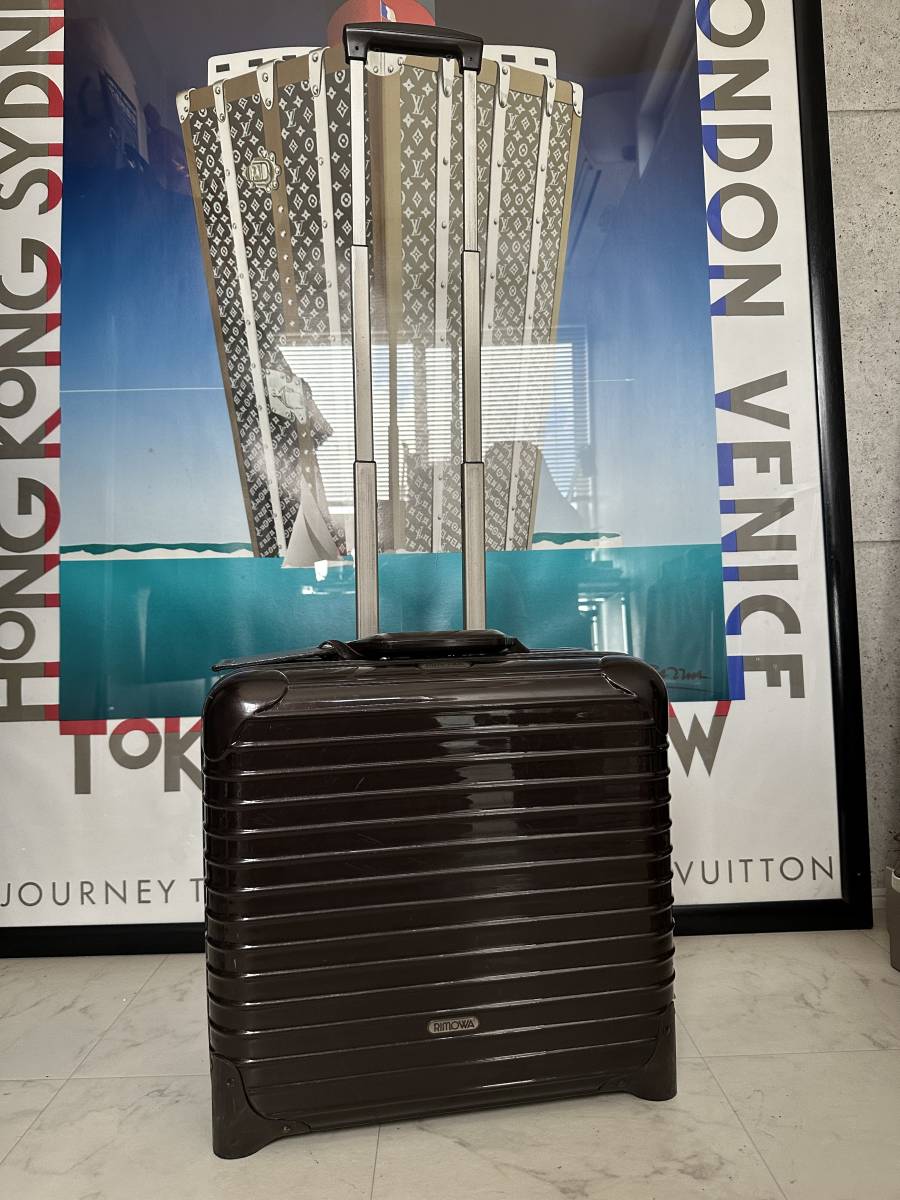 [ prompt decision / immediate payment ]! machine inside bringing in! RIMOWA Rimowa SALSA 2 wheel suitcase business to lorry biji Toro Brown tea 852.40 25L genuine article regular ④