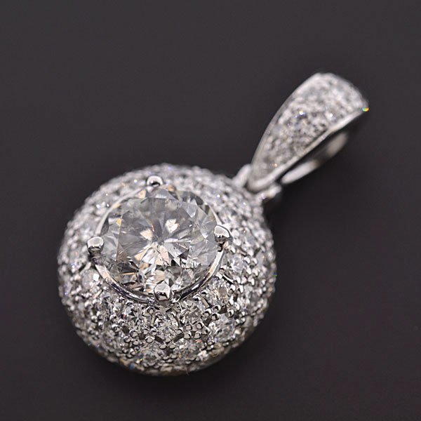 国内発送 ペンダントトップ 1.06ct+1.05ct ダイヤモンド S2016【BSJJ