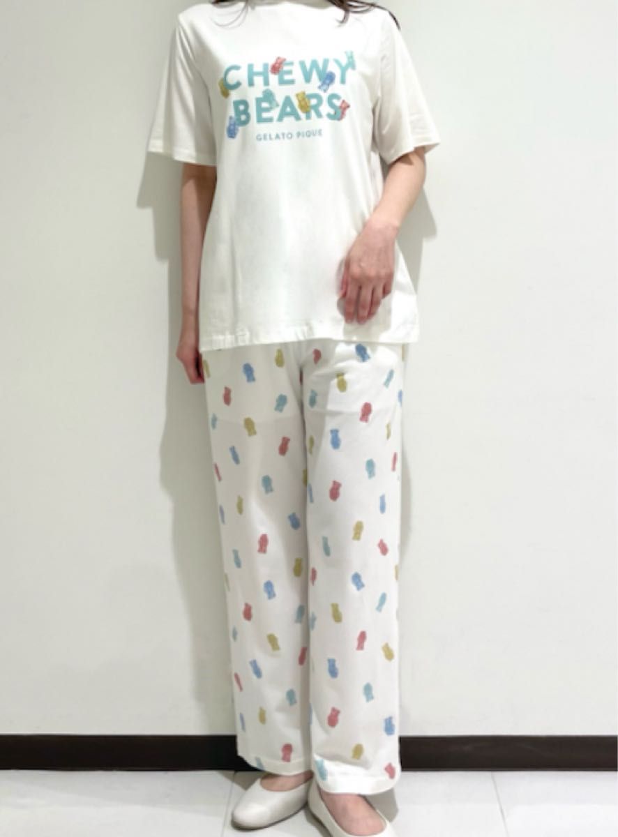 ジェラートピケ チューイーベアTシャツ&ロングパンツ