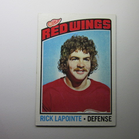 NHL 1976-77 Topps #48 Rick Lapointe (ROOKIE)_コーナーに傷みがあります。