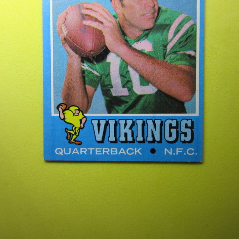 1971 Topps Football #184 Norm Sneadの画像4