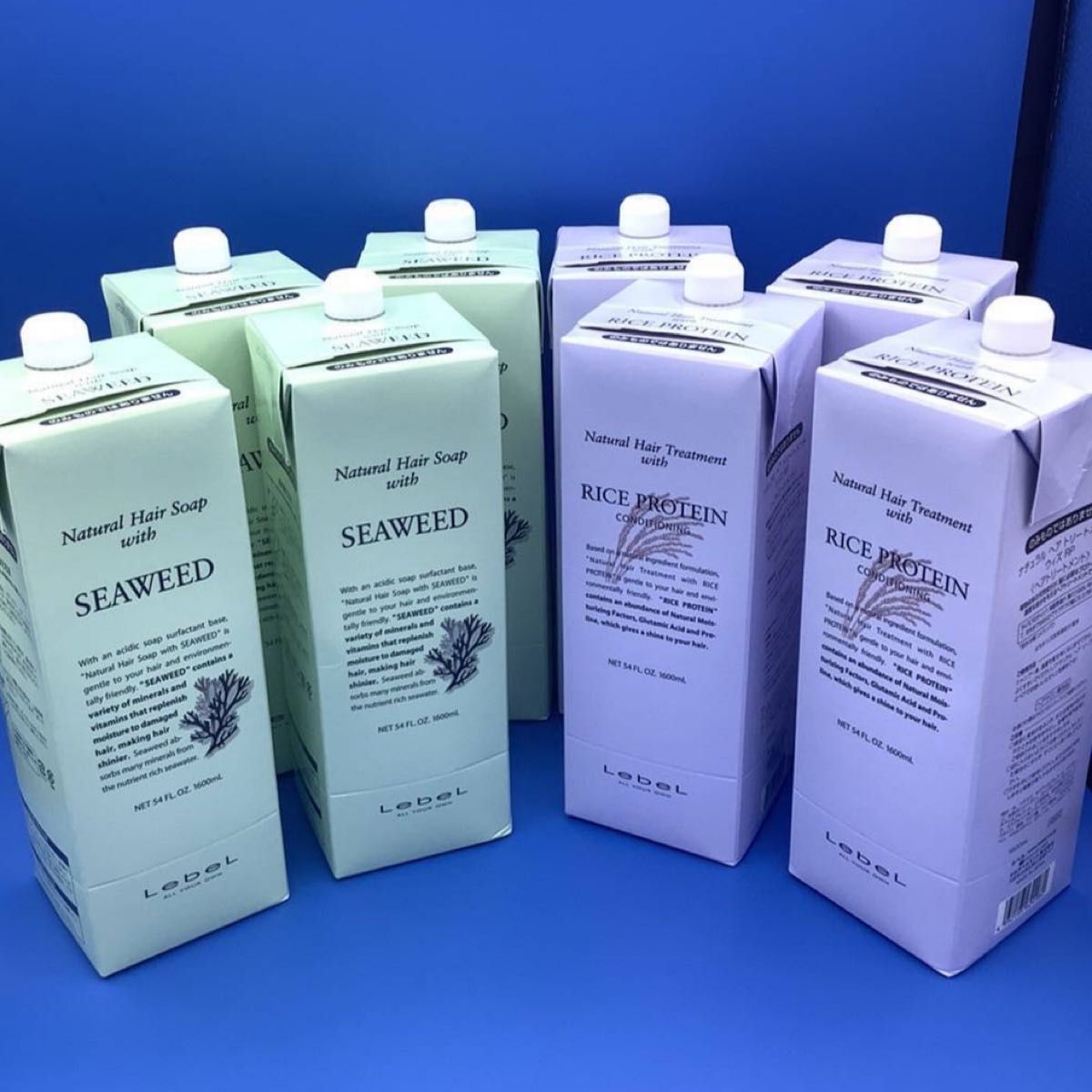 ルベル ナチュラルヘアソープシーウィード1600ml×4本 ライス